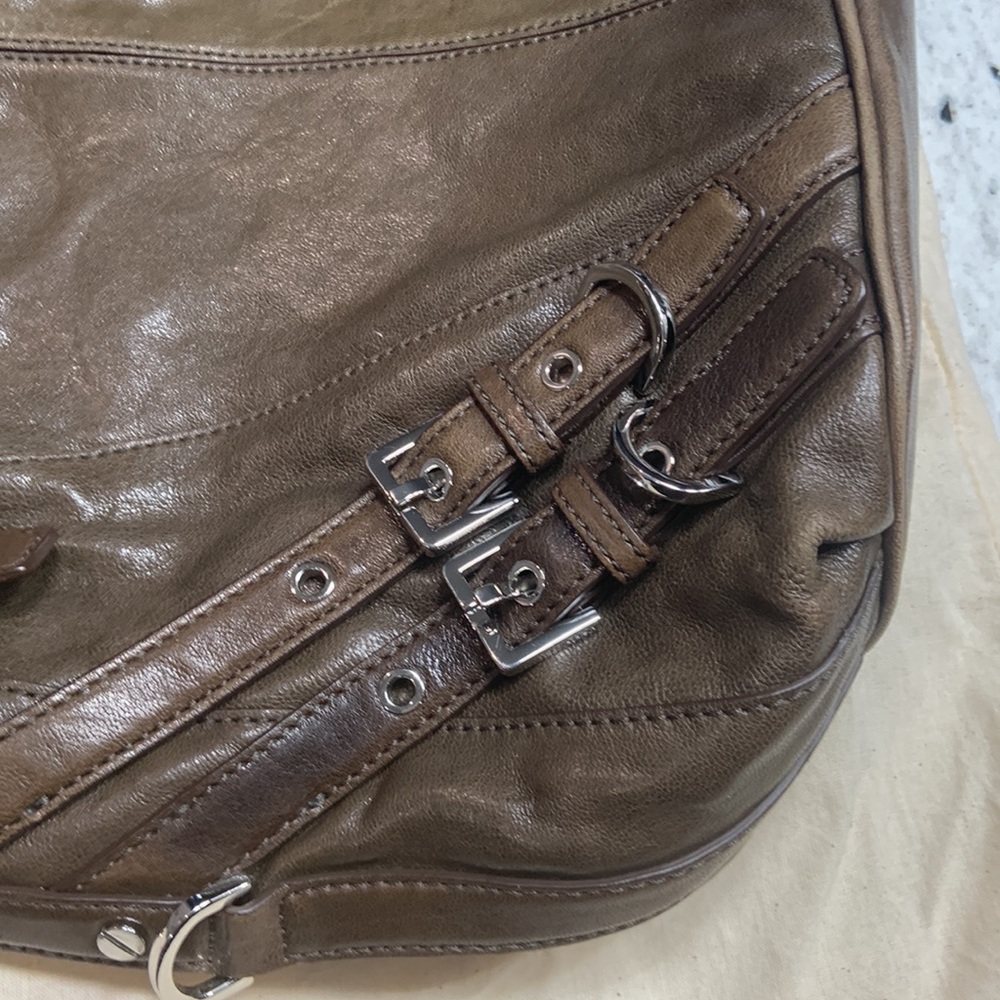 Authentic vintage Michael Kors olive green leather bag - Picture 6 of 9